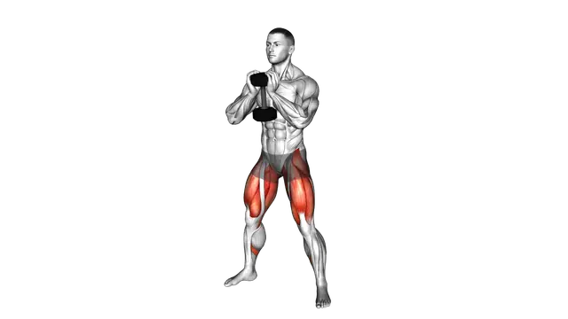 Dumbbell Goblet Sumo Squat exercise demonstration