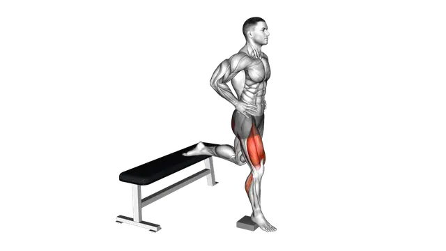 Bodyweight Heel Elevated Bulgarian Split Squat (ma exercise demonstration