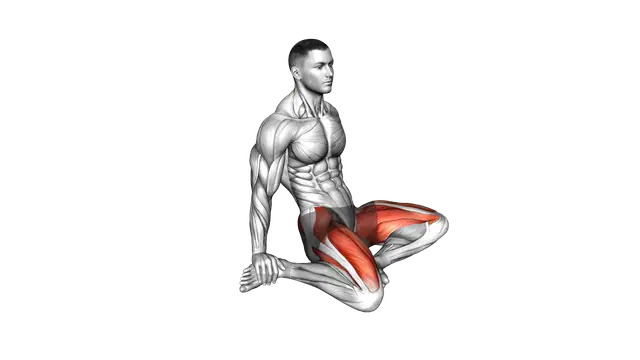 Seated Quadriceps Stretch exercise demonstration