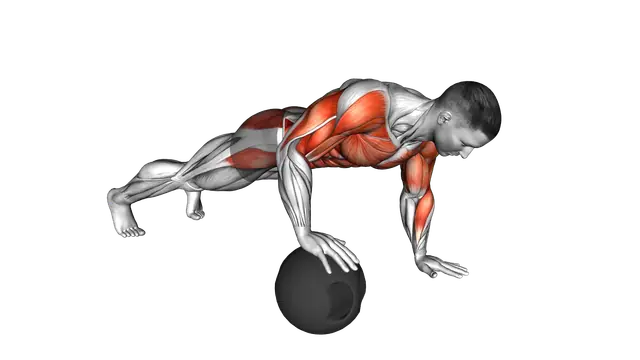 Medicine Ball Roll Plank exercise demonstration