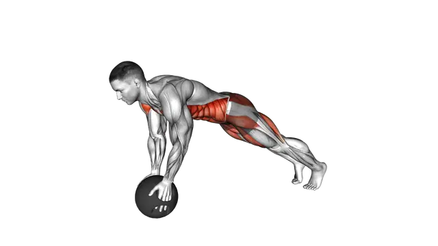 Medicine Ball Plank Jack exercise demonstration