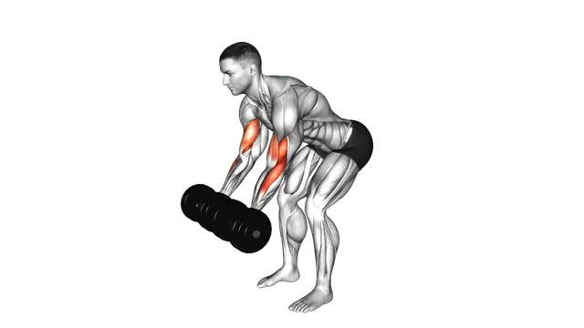 Dumbbell Bent Over Curl exercise demonstration