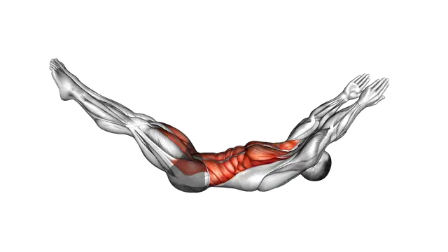 Hollow Body 45 degrees exercise demonstration