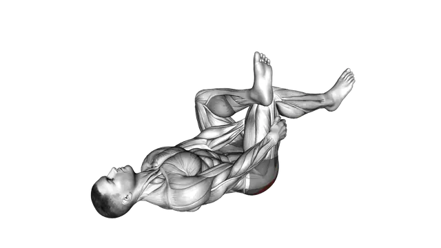 Lying Glute Stretch exercise demonstration
