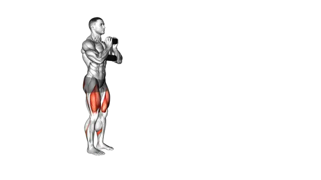 Dumbbell Goblet Walking Lunge exercise demonstration