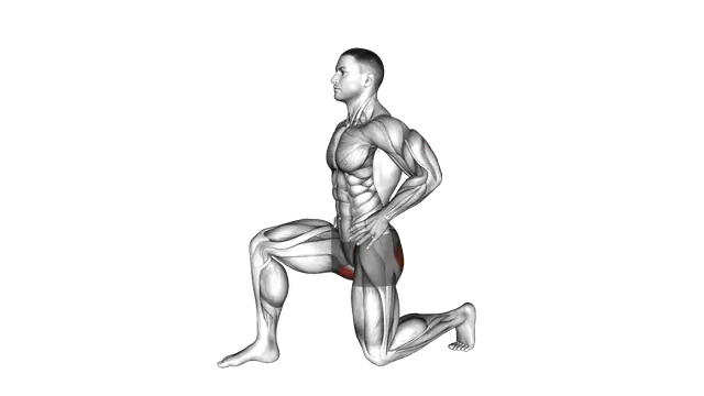 Kneeling Hip Flexor Sagital exercise demonstration
