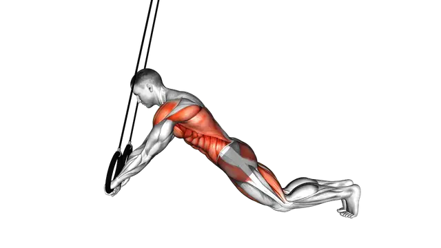Ring Extended Plank exercise demonstration