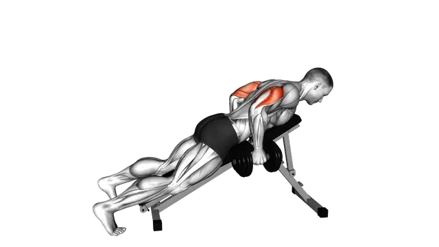 Dumbbell Incline Triceps Kickback exercise demonstration