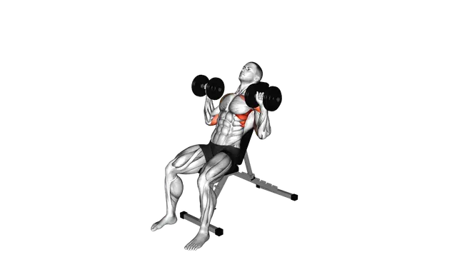 Dumbbell Incline Shoulders Press exercise demonstration