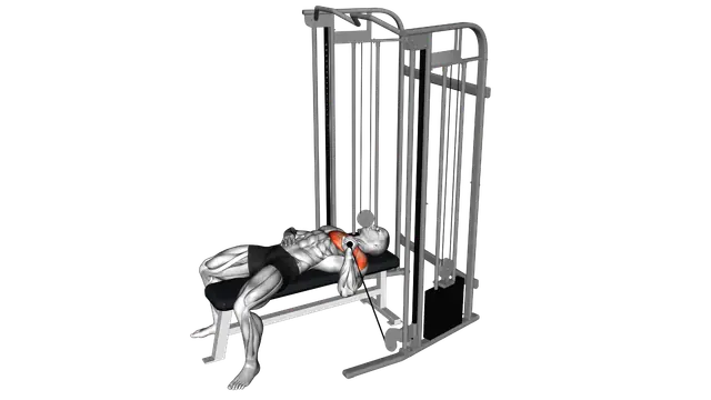 Cable Single Arm Bench Press exercise demonstration