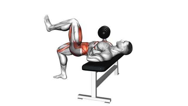 Dumbbell Opposite 2 Point Bench Press exercise demonstration