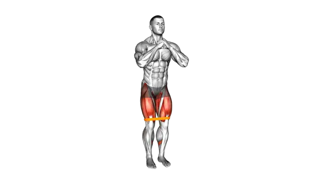 Resistance Band Squat Step Out exercise demonstration