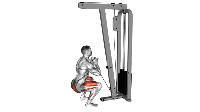 Cable Goblet Squat exercise demonstration