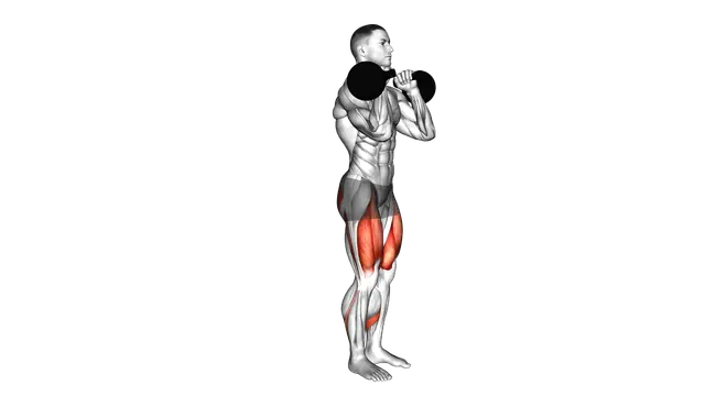Kettlebell Clean Grip Reverse Lunge exercise demonstration