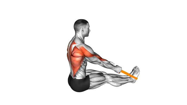 Resistance Band Seated Row exercise demonstration