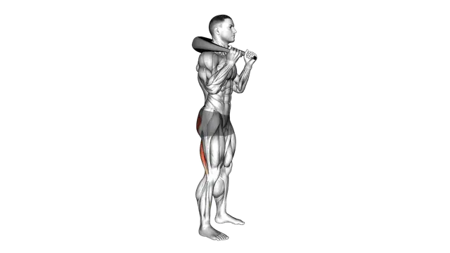 Weighted Bag Good Morning exercise demonstration