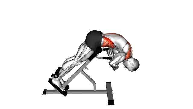 45 degrees Back Extension Scapular Adduction exercise demonstration