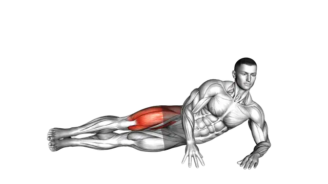 Side Lying Single Leg Kick exercise demonstration