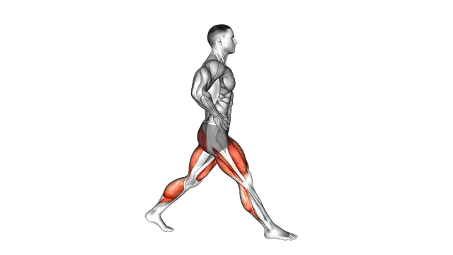 Split Squat Heel Raise exercise demonstration