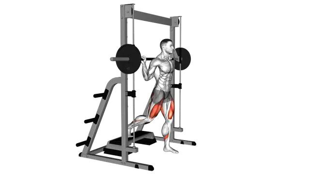 Smith Elevated Split Squat exercise demonstration