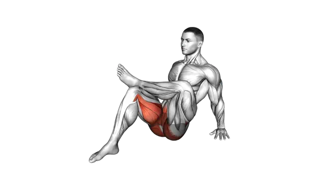 Seated Figure 4 Stretch exercise demonstration