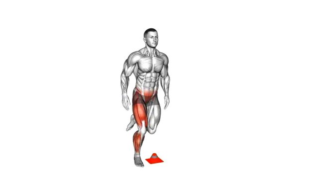 4 Way Single Leg Hop exercise demonstration