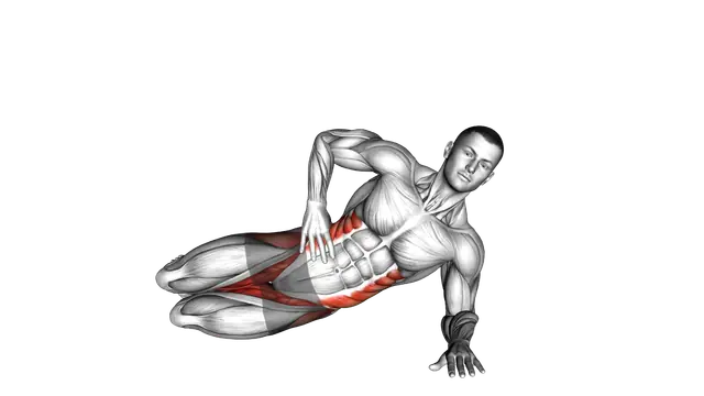 Kneeling Side Plank Raise exercise demonstration
