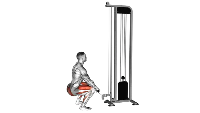 Cable Squat exercise demonstration