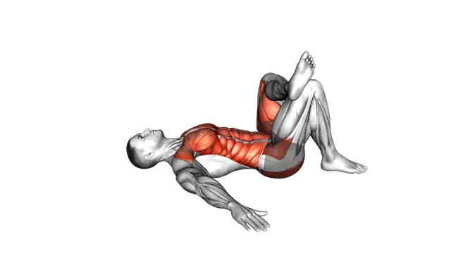 Lying Figure 4 Twisting Torso Stretch exercise demonstration