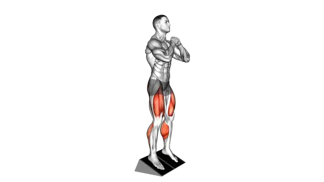 Bodyweight Elevated Heel Front Squat exercise demonstration
