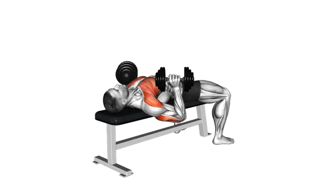 Dumbbell 45 degrees Press exercise demonstration