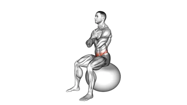 Sitting Hip Mobilization on Exercise Ball exercise demonstration