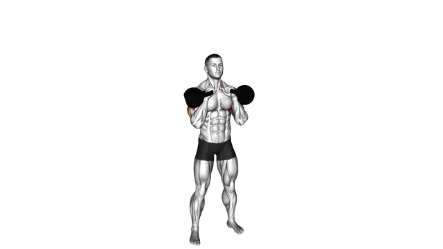 Kettlebell Double Strict Press exercise demonstration