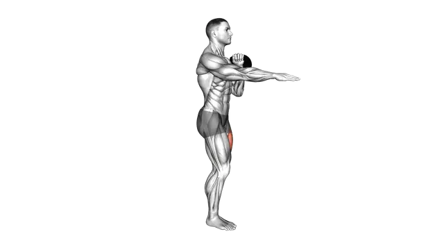 Kettlebell Single Rack Pistol Squat exercise demonstration