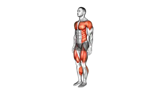 Marching On Spot Arms Swing exercise demonstration
