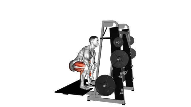 Lever Belt Deadlift (straight bar) exercise demonstration