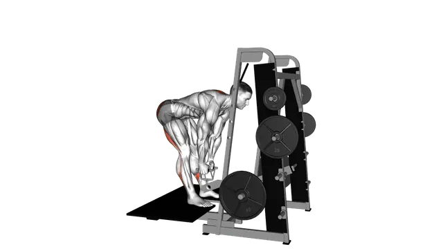 Lever Belt Romanian Deadlift (V bar) exercise demonstration