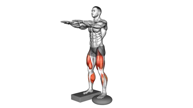 Bodyweight Balance Squat with Pillow exercise demonstration