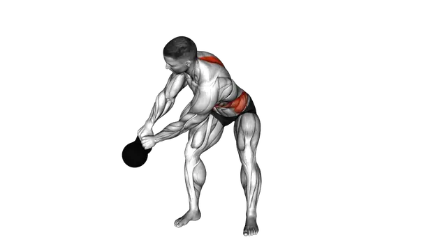 Kettlebell Bent over Spinal Rotation exercise demonstration