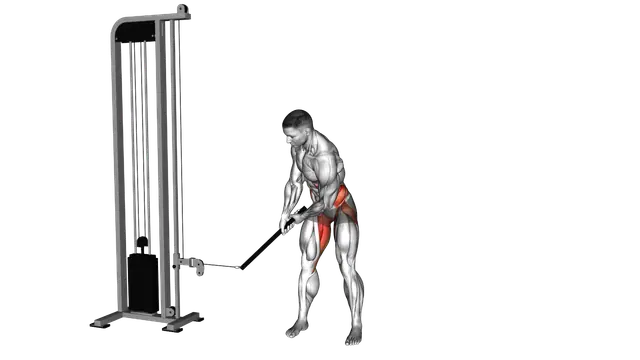 Cable Bent Over Golf Swing Pull Torso Rotation (ma exercise demonstration